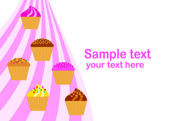 Background with cakes
