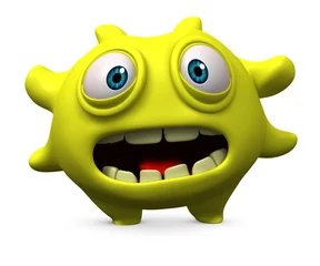 Selbstklebende Fototapeten Monster virus  © Albert Ziganshin