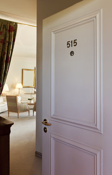 Interior Luxury Hotel, Door Open