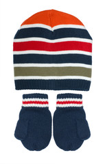 Boy's cap with mittens