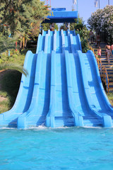 slide in the water park