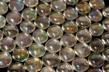 iridescent glass beads