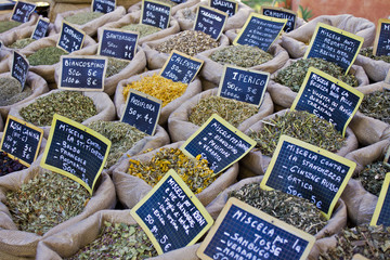 Varietà di erbe medicinali