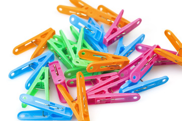 funny colored clothespins for linen drying