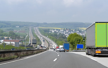 highway scenery in Southern Germany