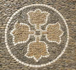 mosaic on a walkway in Freiburg im Breisgau