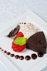 Chocolate flan