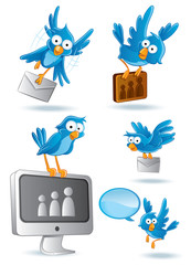 Social Network Blue Bird