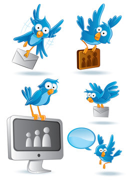Social Network Blue Bird