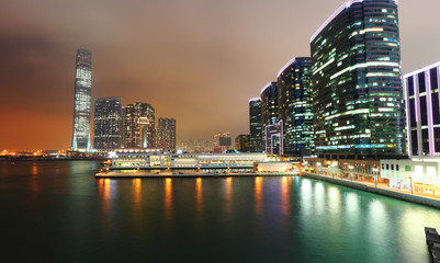 Obraz premium kowloon at night