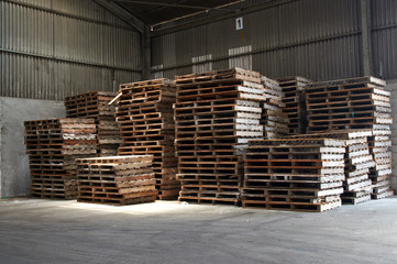 wooden pallets