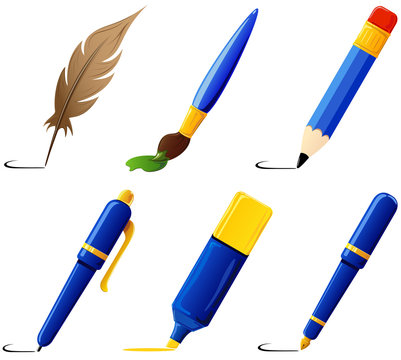 Six paint icons