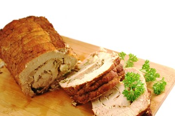 Schweinefleisch Rollbraten gefüllt