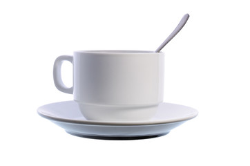Coffee cup with a spoon