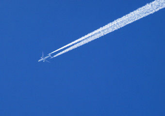 Flugzeug im Himmel