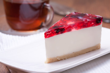 Dessert served on a plate