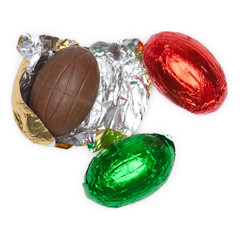 Ostereier aus Schokolade