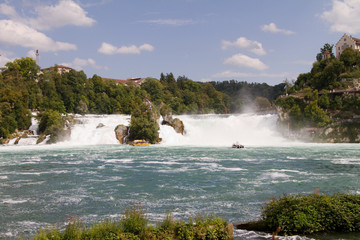 the Rhine waterfalls in Switzerland - schaffhausen