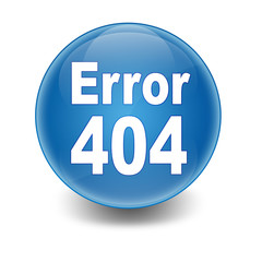 Esfera brillante texto Error 404