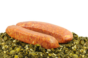 Kohl mit Mettwurst