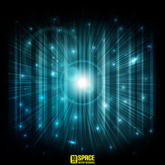 Space. Abstract background. Vector illustration (eps10).