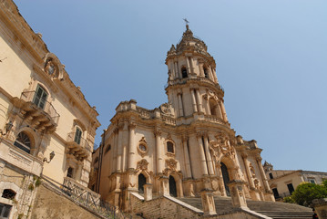 Fototapeta na wymiar Barokowa katedra San Giorgio (I), Modica, Sycylia