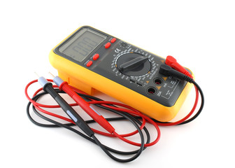 Multimeter over white