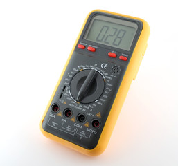 Multimeter over white