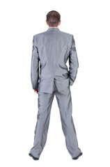 businessman . Rear view