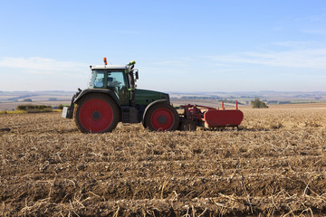 green tractor