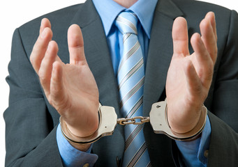 White Collar Criminal Under Arrest