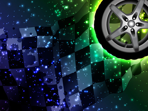 Abstract racing background