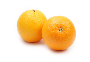 Oranges isolated on white background