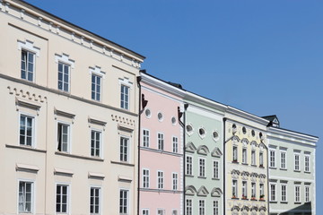 Sanierte Bürgerhäuser in Passau