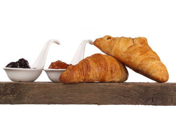 Breakfast on a white background