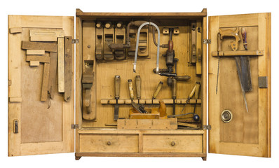 historic tool cabinet