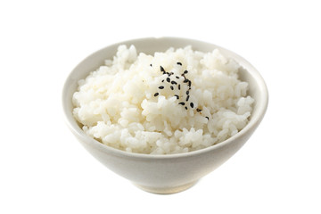 Rice isolated in white background