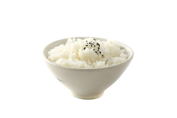 Rice isolated in white background