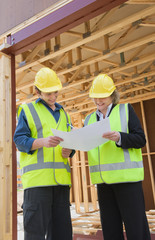 at the construction site