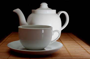 Cup and teapot