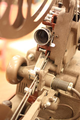 Antique movie projector