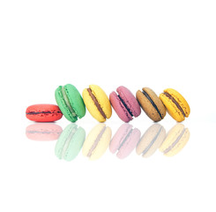 reflets de macarons variés