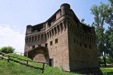 Fortress Rocca Stellata. Bondeno. Emilia-Romagna. Italy.