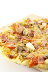 pizza isolated in a white background
