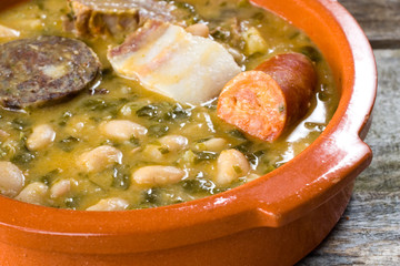spanish mountain stew. cocido monta–Žs - obrazy, fototapety, plakaty