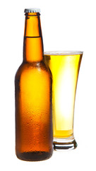 Beer isolated on white