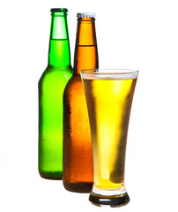 Beer isolated on white