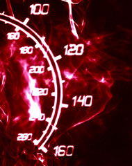 burning speedometer