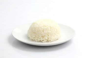 Fototapeta na wymiar Rice isolated in white background