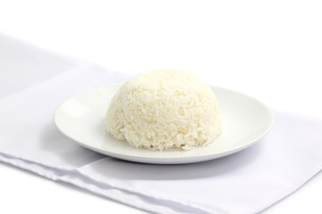 Fototapeta na wymiar Rice isolated in white background